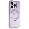 Чохол Guess Ring Stand Script Glitter для iPhone 14 Pro Max Purple with MagSafe (GUHMP14XHRSGSU)