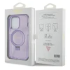 Чохол Guess Ring Stand Script Glitter для iPhone 14 Pro Max Purple with MagSafe (GUHMP14XHRSGSU)