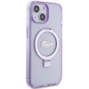 Чехол Guess Ring Stand Script Glitter для iPhone 15 Plus Purple with MagSafe (GUHMP15MHRSGSU)
