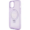 Чехол Guess Ring Stand Script Glitter для iPhone 15 Plus Purple with MagSafe (GUHMP15MHRSGSU)