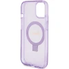 Чехол Guess Ring Stand Script Glitter для iPhone 15 Plus Purple with MagSafe (GUHMP15MHRSGSU)