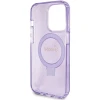 Чохол Guess Ring Stand Script Glitter для iPhone 15 Pro Purple with MagSafe (GUHMP15LHRSGSU)