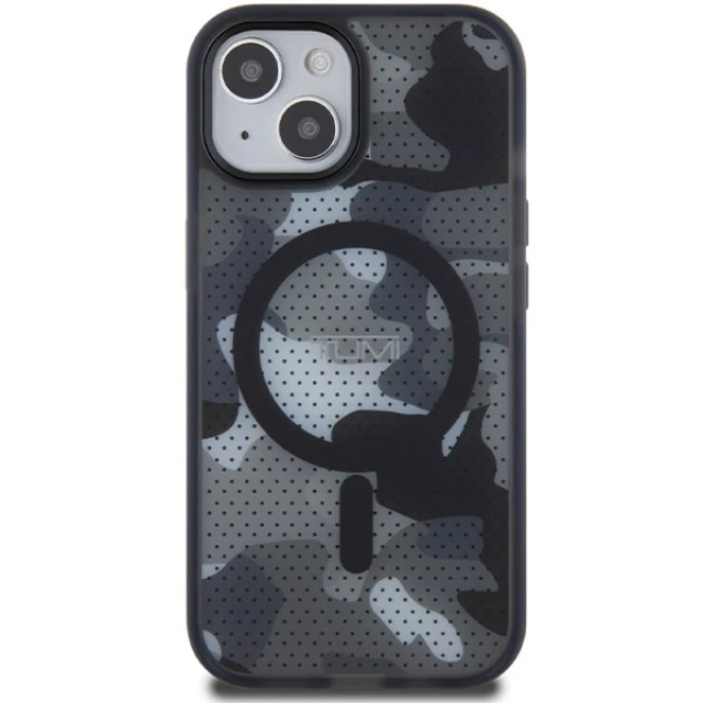 Чохол Tumi Frosted Camo Print для iPhone 15 Black (TUHMP15STCAMK)