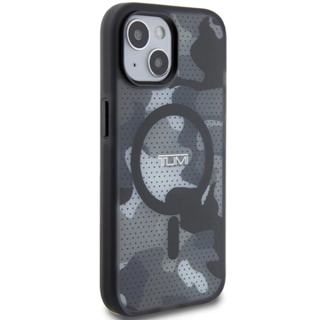 Чохол Tumi Frosted Camo Print для iPhone 15 Black (TUHMP15STCAMK)