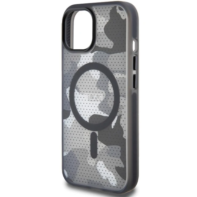 Чохол Tumi Frosted Camo Print для iPhone 15 Black (TUHMP15STCAMK)