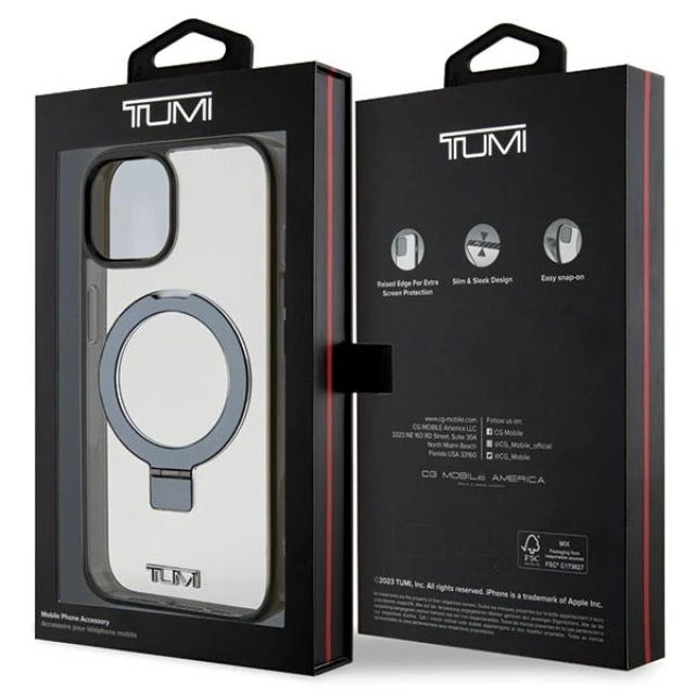 Чохол Tumi Transparent Ring Stand для iPhone 15 / 14 / 13 White (TUHMP15SSSFC)