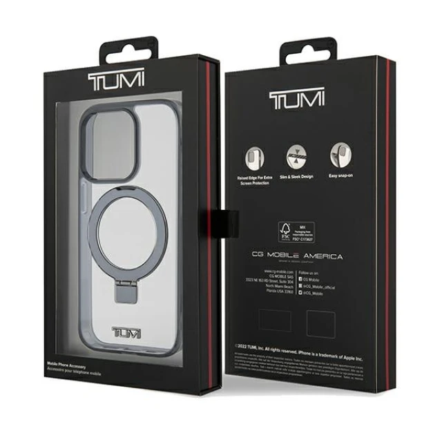 Чохол Tumi Transparent Ring Stand для iPhone 15 Pro White (TUHMP15LSSFC)