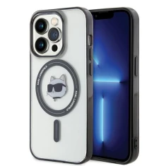 Чохол Karl Lagerfeld IML Choupette`s Head для iPhone 15 Pro Transparent with MagSafe (KLHMP15LHCHNOTK)