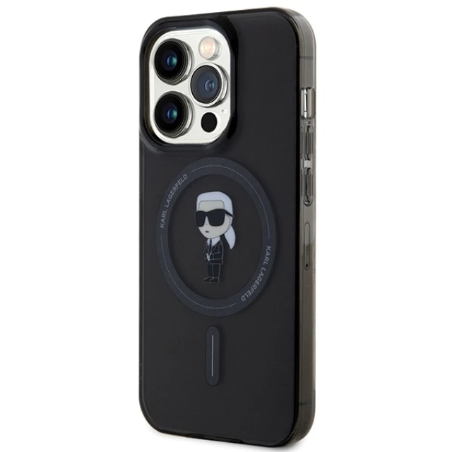 Чохол Karl Lagerfeld IML Ikonik для iPhone 14 Pro Max Black with MagSafe (KLHMP14XHFCKNOK)