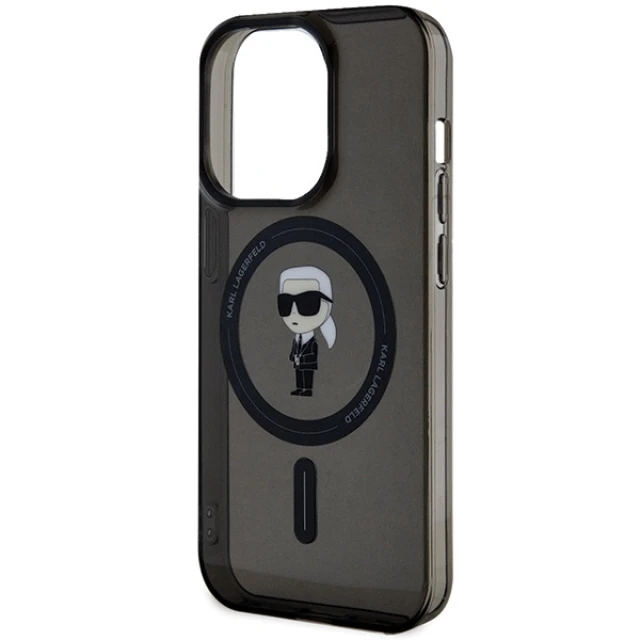 Чохол Karl Lagerfeld IML Ikonik для iPhone 14 Pro Max Black with MagSafe (KLHMP14XHFCKNOK)
