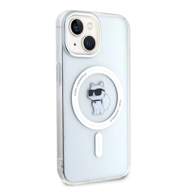 Чохол Karl Lagerfeld IML Choupette для iPhone 15 Transparent with MagSafe (KLHMP15SHFCCNOT)