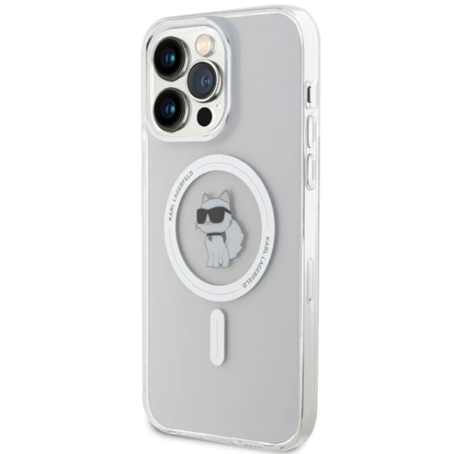 Чохол Karl Lagerfeld IML Choupette для iPhone 15 Pro Max Transparent with MagSafe (KLHMP15XHFCCNOT)