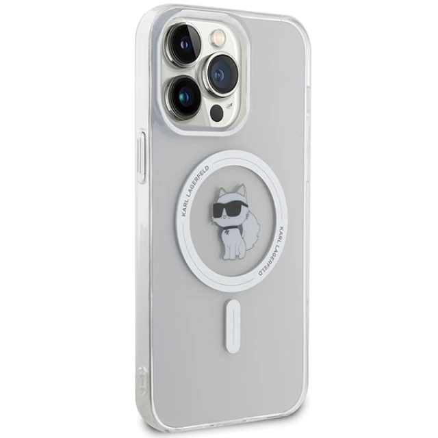 Чохол Karl Lagerfeld IML Choupette для iPhone 15 Pro Max Transparent with MagSafe (KLHMP15XHFCCNOT)