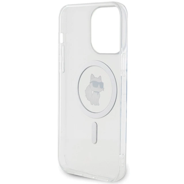 Чохол Karl Lagerfeld IML Choupette для iPhone 15 Pro Max Transparent with MagSafe (KLHMP15XHFCCNOT)