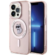 Чохол Karl Lagerfeld IML Choupette для iPhone 15 Pro Pink with MagSafe (KLHMP15LHFCCNOP)
