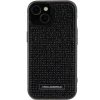Чохол Karl Lagerfeld Rhinestone Logo Metal Plate для iPhone 15 Black (KLHCP15SHDSPLK)