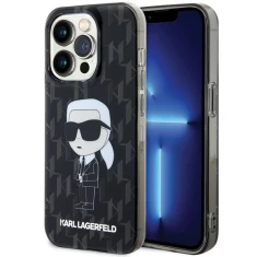 Чохол Karl Lagerfeld Monogram Ikonik для iPhone 15 Pro Transparent (KLHCP15LHNKMKLK)