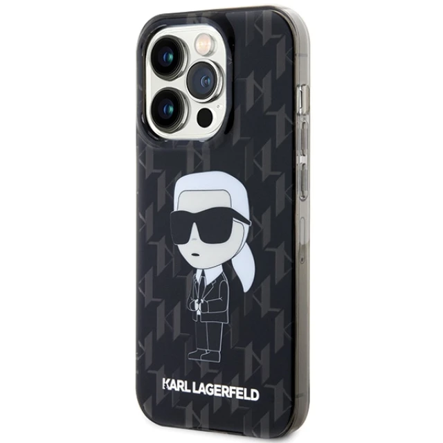 Чохол Karl Lagerfeld Monogram Ikonik для iPhone 15 Pro Transparent (KLHCP15LHNKMKLK)