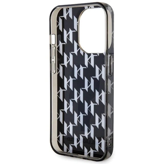 Чохол Karl Lagerfeld Monogram Ikonik для iPhone 15 Pro Transparent (KLHCP15LHNKMKLK)