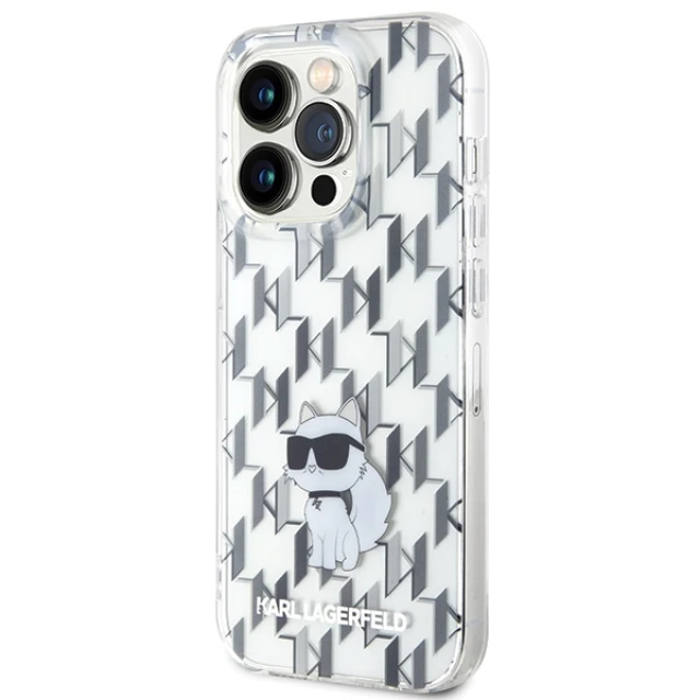 Чохол Karl Lagerfeld Monogram Choupette для iPhone 15 Pro Max Transparent (KLHCP15XHNCMKLT)