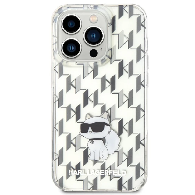 Чохол Karl Lagerfeld Monogram Choupette для iPhone 15 Pro Max Transparent (KLHCP15XHNCMKLT)