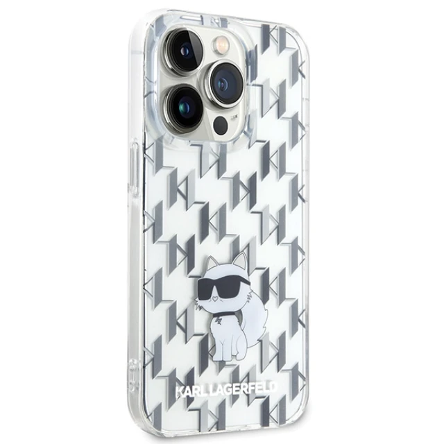 Чохол Karl Lagerfeld Monogram Choupette для iPhone 15 Pro Max Transparent (KLHCP15XHNCMKLT)