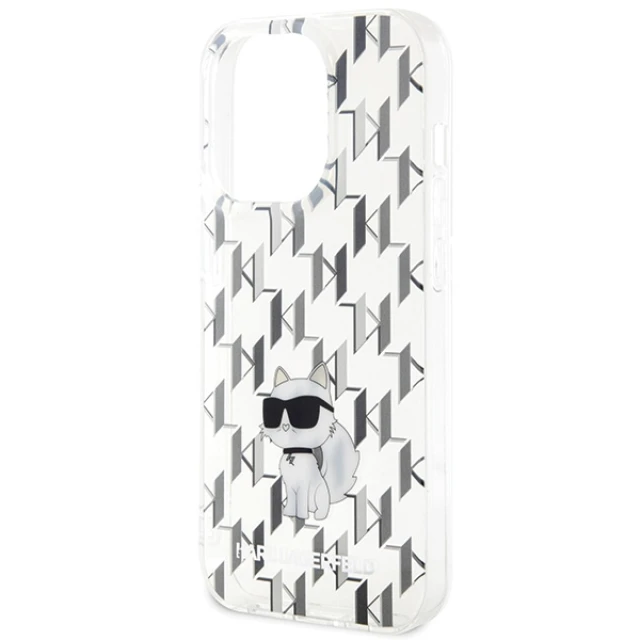 Чохол Karl Lagerfeld Monogram Choupette для iPhone 15 Pro Max Transparent (KLHCP15XHNCMKLT)