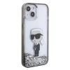 Чохол Karl Lagerfeld Liquid Glitter Ikonik для iPhone 15 Transparent (KLHCP15SLKKNSK)