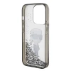 Чохол Karl Lagerfeld Liquid Glitter Ikonik для iPhone 15 Pro Transparent (KLHCP15LLKKNSK)