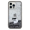 Чехол Karl Lagerfeld Liquid Glitter Choupette для iPhone 13 | 13 Pro Transparent (KLHCP13LLKCNSK)