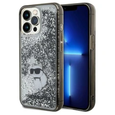 Чехол Karl Lagerfeld Liquid Glitter Choupette для iPhone 13 Pro Max Transparent (KLHCP13XLKCNSK)