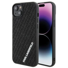 Чохол Karl Lagerfeld 3D Rubber Multi Logo для iPhone 15 Plus Black (KLHCP15M3DMKRLK)