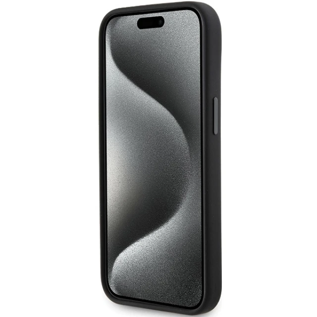 Чохол Karl Lagerfeld Silicone Karl & Choupette Head для iPhone 15 Black (KLHCP15SSDHKCNK)