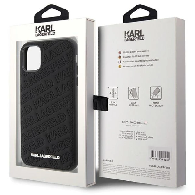 Чехол Karl Lagerfeld Quilted K Pattern для iPhone 11 | XR Black (KLHCN61PQKPMK)