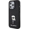 Чохол Karl Lagerfeld Fixed Glitter Ikonik Logo Metal Pin для iPhone 15 Pro Max Black (KLHCP15XGKNPSK)