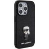 Чохол Karl Lagerfeld Fixed Glitter Ikonik Logo Metal Pin для iPhone 15 Pro Max Black (KLHCP15XGKNPSK)