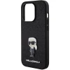 Чохол Karl Lagerfeld Fixed Glitter Ikonik Logo Metal Pin для iPhone 15 Pro Max Black (KLHCP15XGKNPSK)