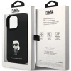 Чохол Karl Lagerfeld Silicone Ikonik Metal Pin для iPhone 14 Pro Max Black (KLHCP14XSMHKNPK)