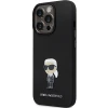Чохол Karl Lagerfeld Silicone Ikonik Metal Pin для iPhone 14 Pro Max Black (KLHCP14XSMHKNPK)