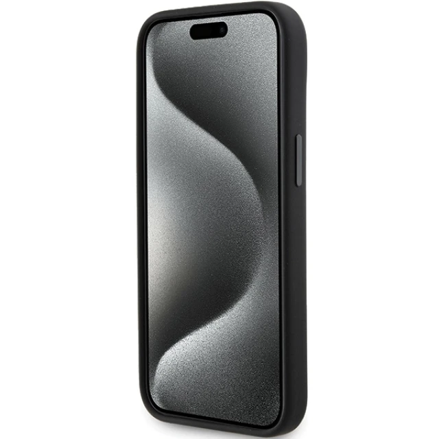 Чохол Karl Lagerfeld Silicone Ikonik Metal Pin для iPhone 15 Black (KLHCP15SSMHKNPK)