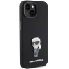 Чохол Karl Lagerfeld Silicone Ikonik Metal Pin для iPhone 15 Plus Black (KLHCP15MSMHKNPK)