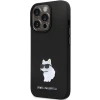 Чохол Karl Lagerfeld Silicone C Metal Pin для iPhone 14 Pro Max Black (KLHCP14XSMHCNPK)