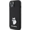 Чохол Karl Lagerfeld Silicone Choupette Metal Pin для iPhone 15 Plus Black (KLHCP15MSMHCNPK)