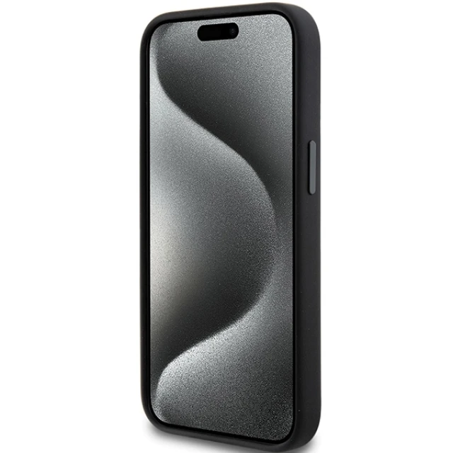 Чохол Karl Lagerfeld Silicone Choupette Metal Pin для iPhone 15 Plus Black (KLHCP15MSMHCNPK)
