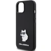 Чохол Karl Lagerfeld Silicone Choupette Metal Pin для iPhone 15 Plus Black (KLHCP15MSMHCNPK)