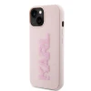 Чохол Karl Lagerfeld 3D Rubber Glitter Logo для iPhone 15 Pink (KLHCP15S3DMBKCP)