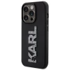 Чохол Karl Lagerfeld 3D Rubber Glitter Logo для iPhone 15 Pro Max Black (KLHCP15X3DMBKCK)