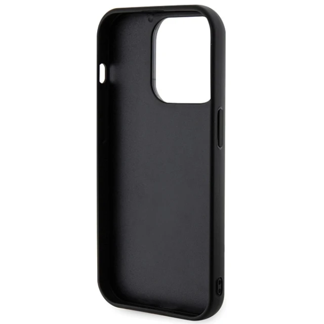Чохол Karl Lagerfeld 3D Rubber Glitter Logo для iPhone 15 Pro Max Black (KLHCP15X3DMBKCK)