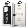 Чохол Karl Lagerfeld 3D Rubber Glitter Logo для iPhone 15 Pro Max Black (KLHCP15X3DMBKCK)