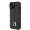 Чохол Karl Lagerfeld Leather Monogram Hot Stamp Metal Logo для iPhone 15 Black (KLHCP15SPKLPKLK)